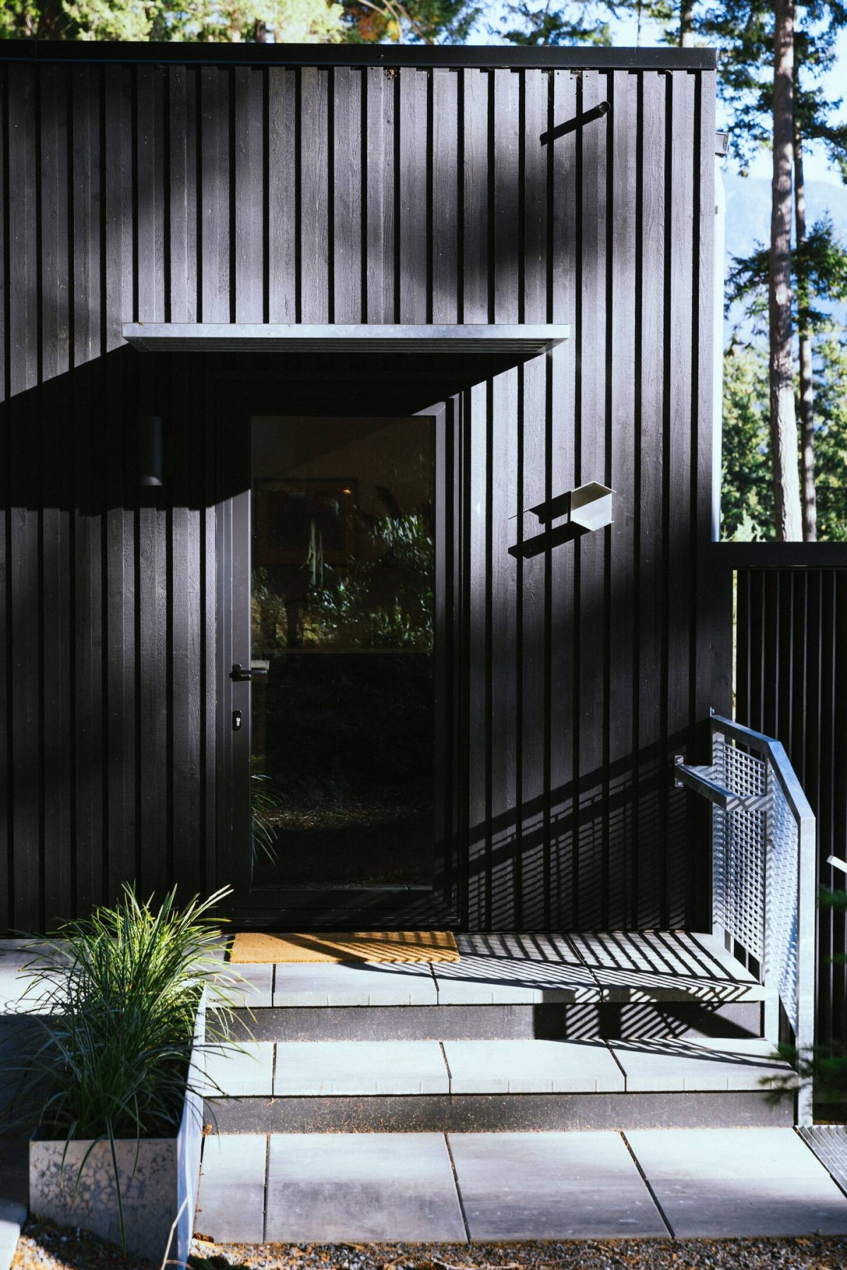 Entrada a la cabaña