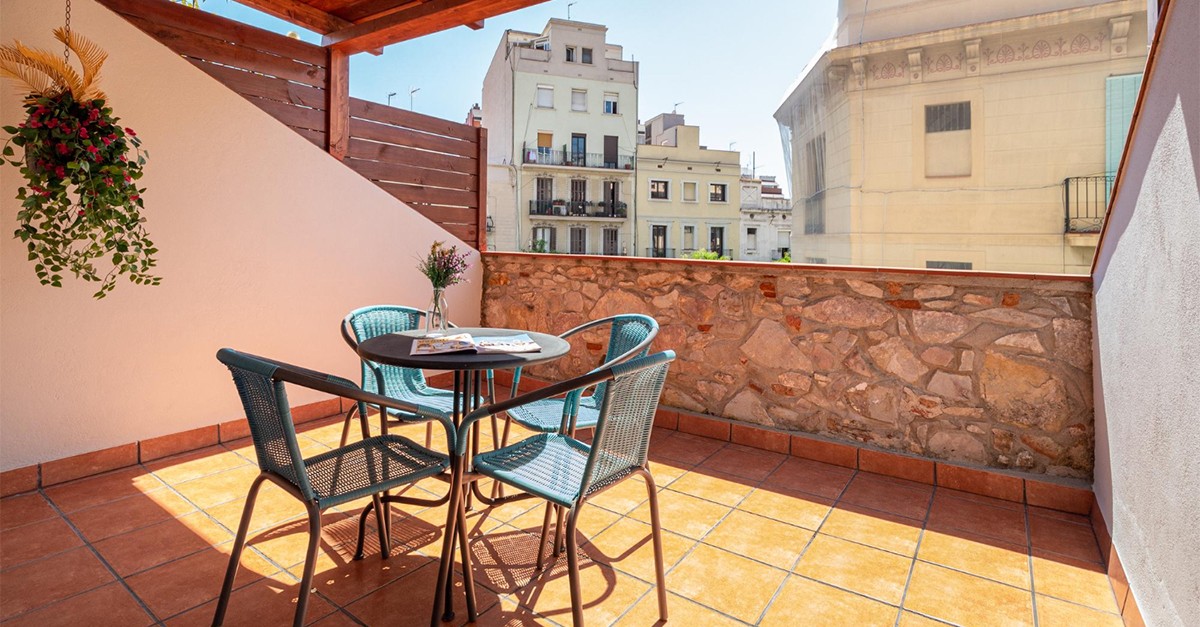 terrazzo a tasca sul tetto