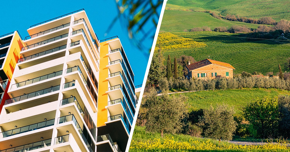 Vivere in città o in campagna Vivere in città o in campagna