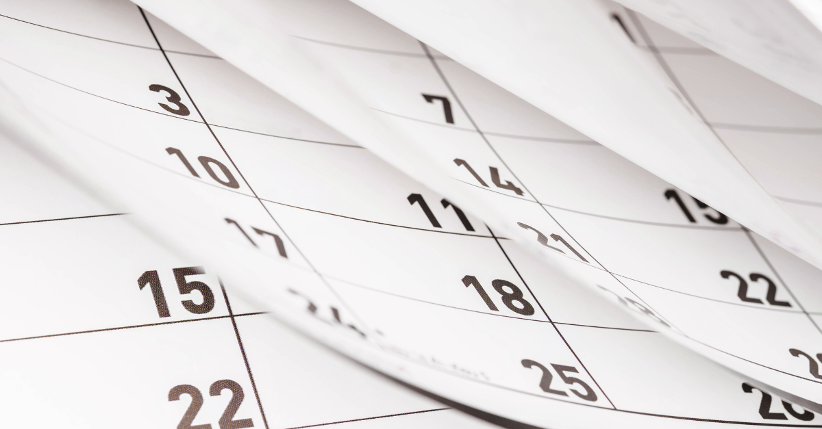 calendario settimanale 2024