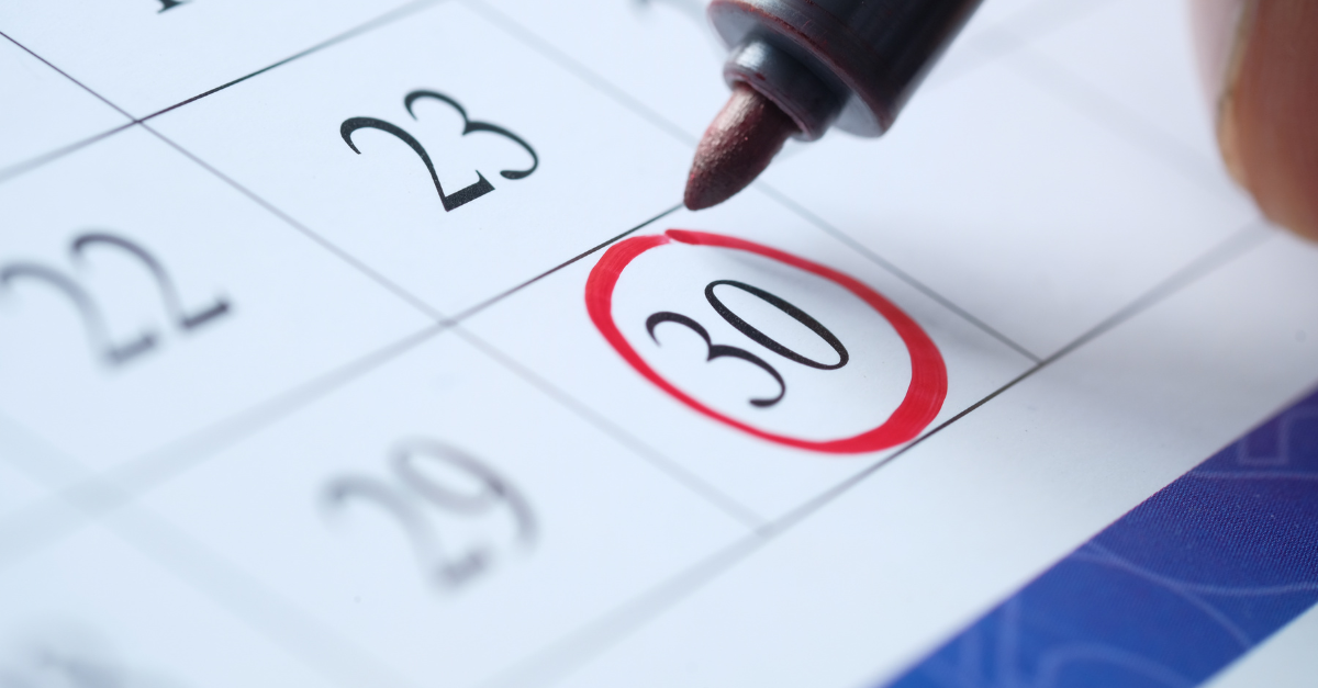 calendario settimanale 2024