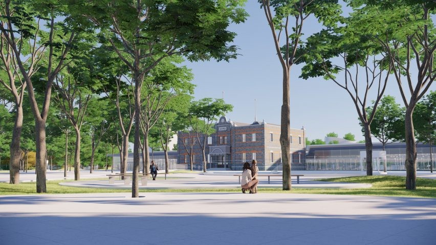 Train Station in the Forest