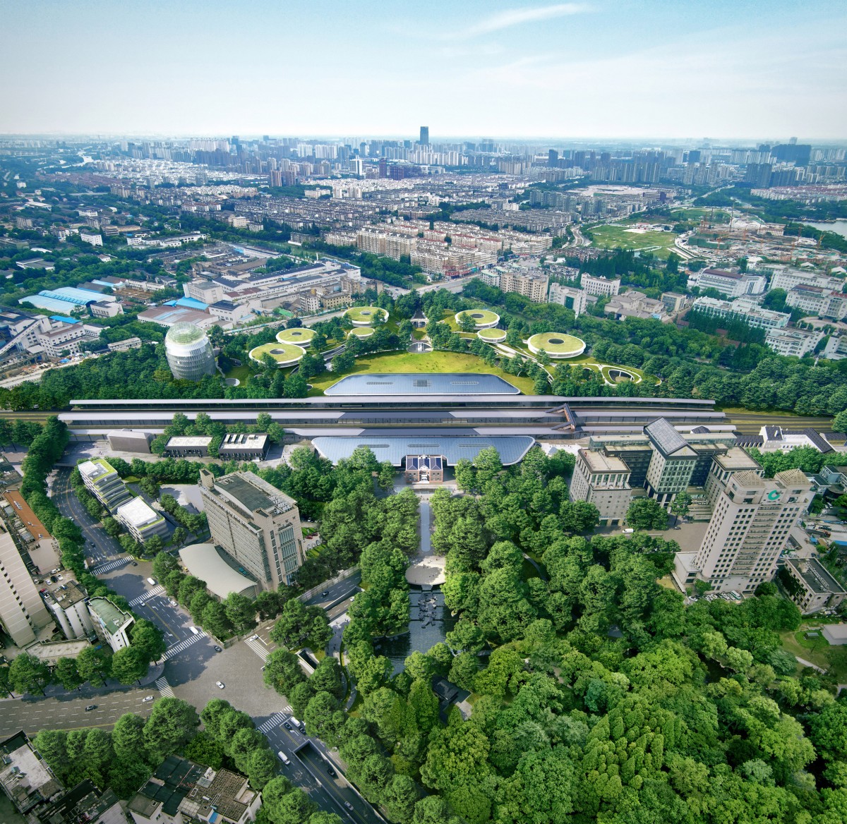 Train Station in the Forest