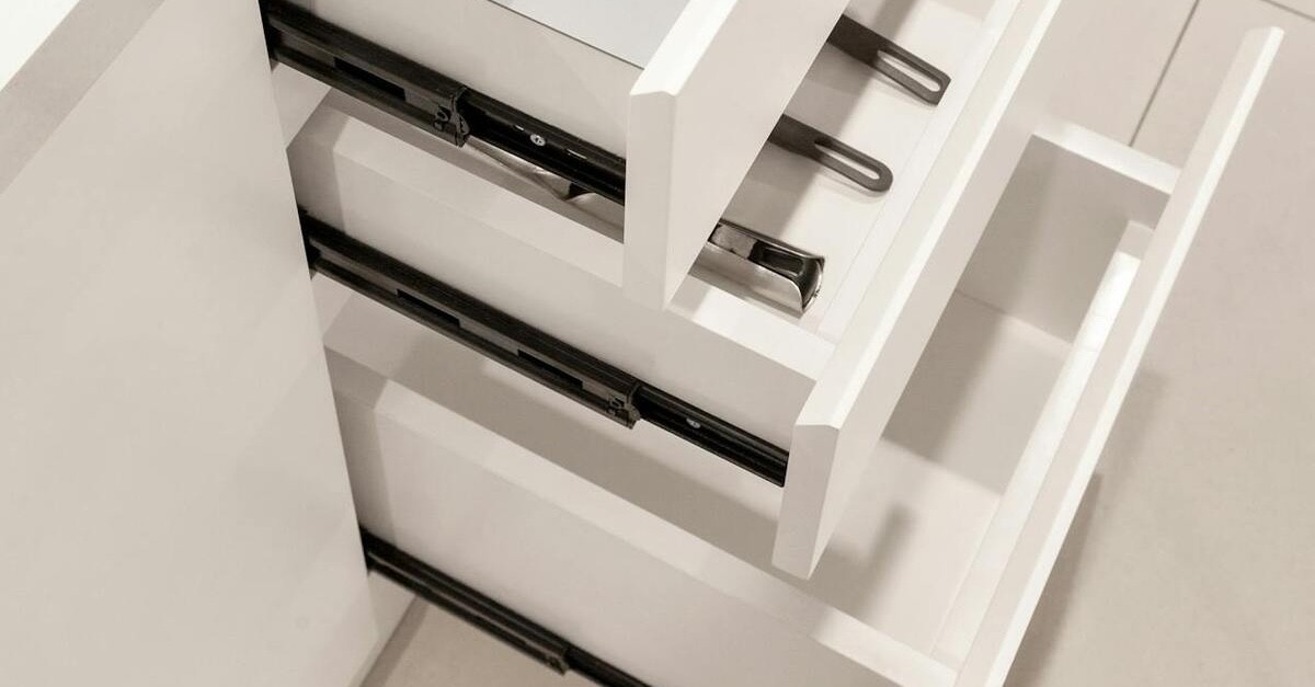 Organizer con chiusura lampo per cassetti da cucina, organizer per cassetti, borsa portaoggetti per cassetti, organizer adatto per galloni, quarti, sandwich e snack (set da 4 pezzi
