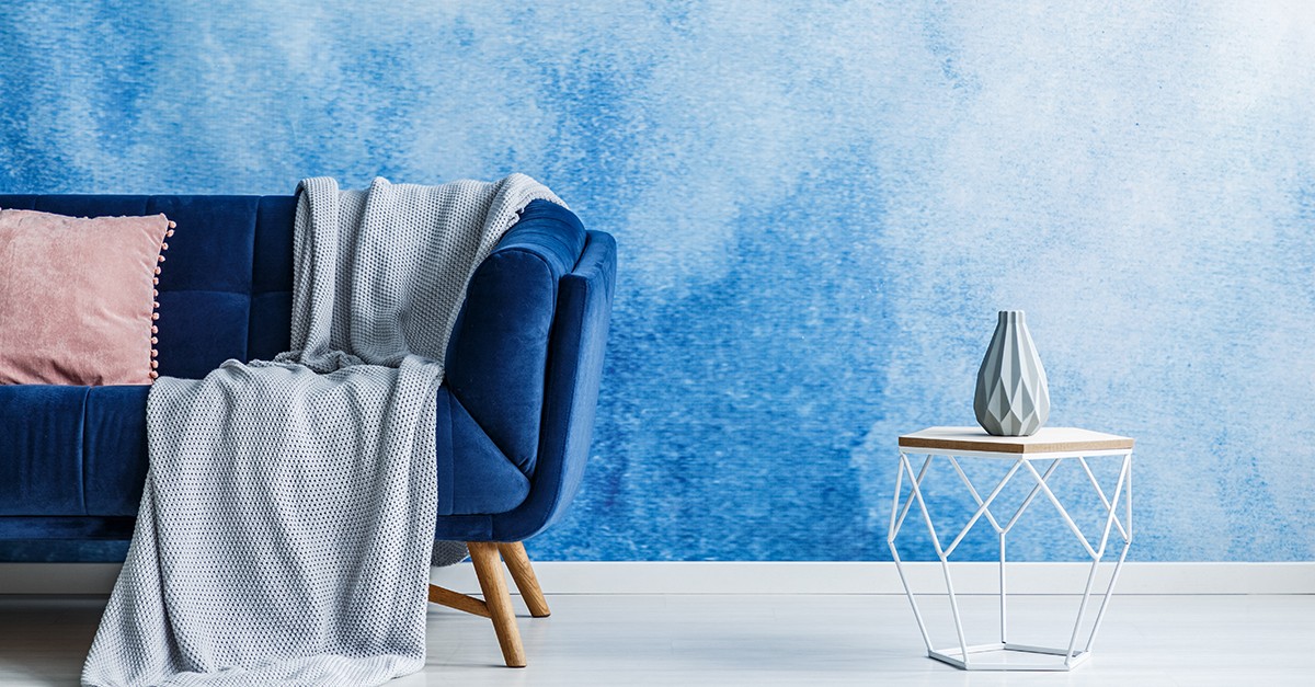 arredamento blu polvere