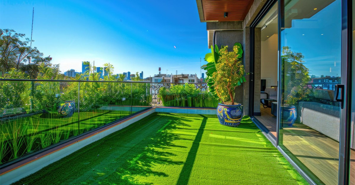 erba sintetica terrazzo balcone
