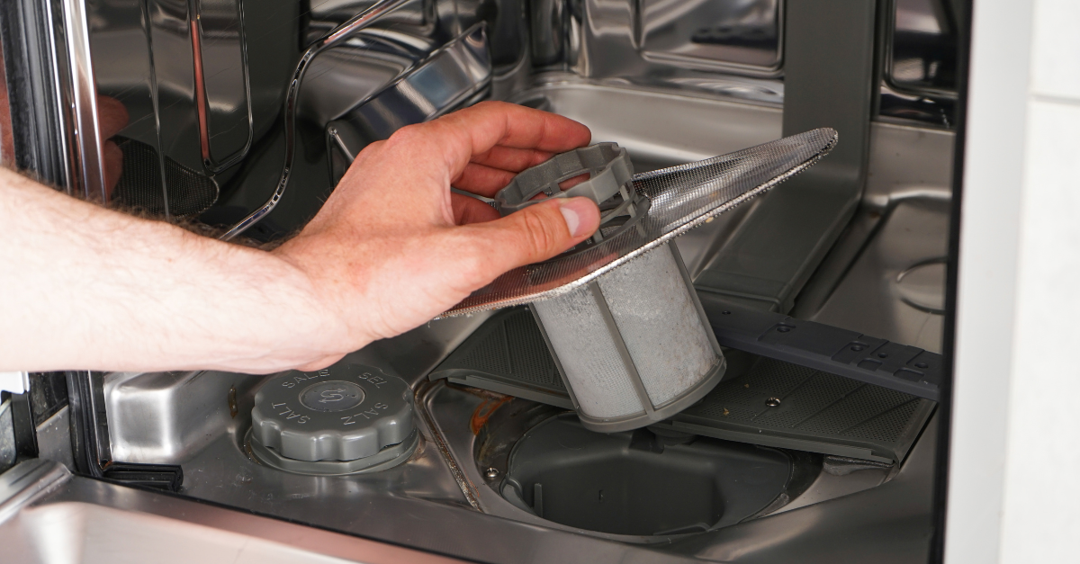 Scarico della lavastoviglie intasato