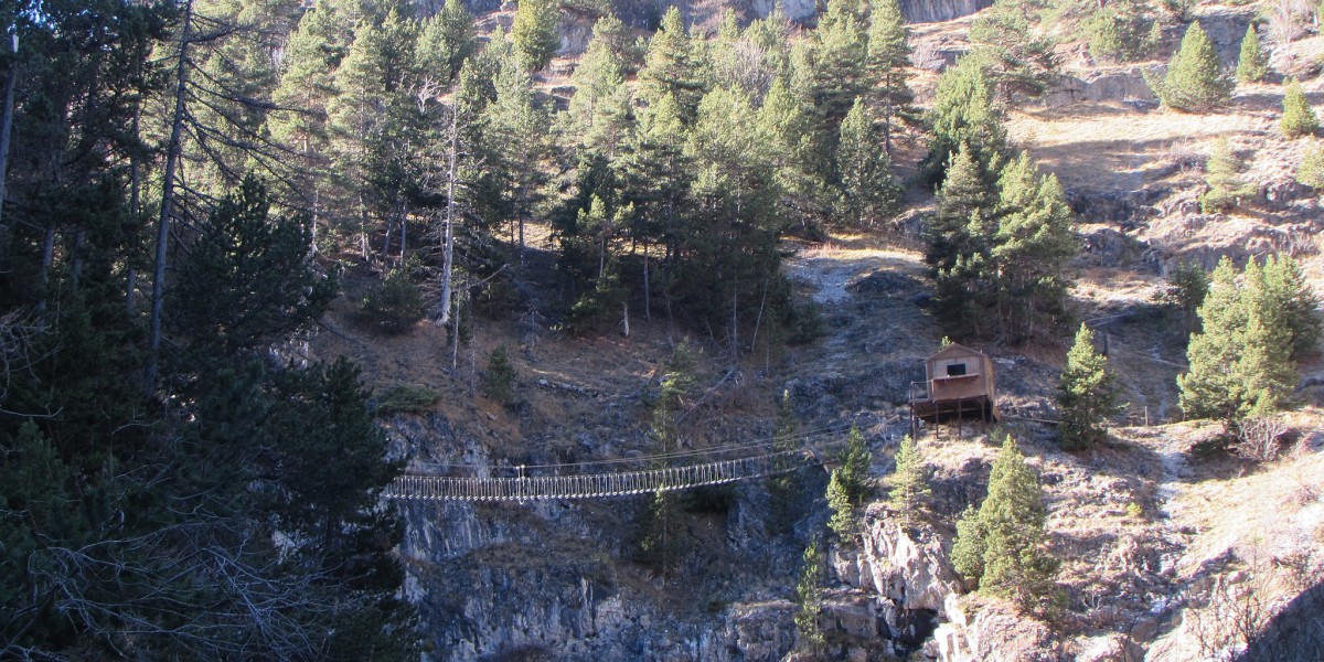 Il ponte tibetano di Cesana-Claviere