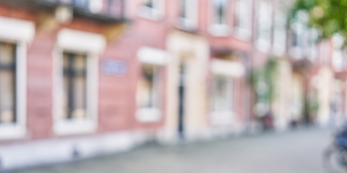 facciata casa sfocata