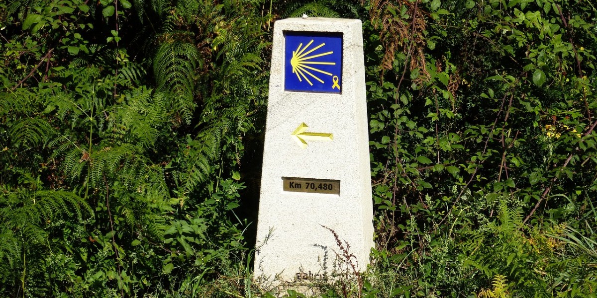 la pietra miliare del Cammino di Santiago