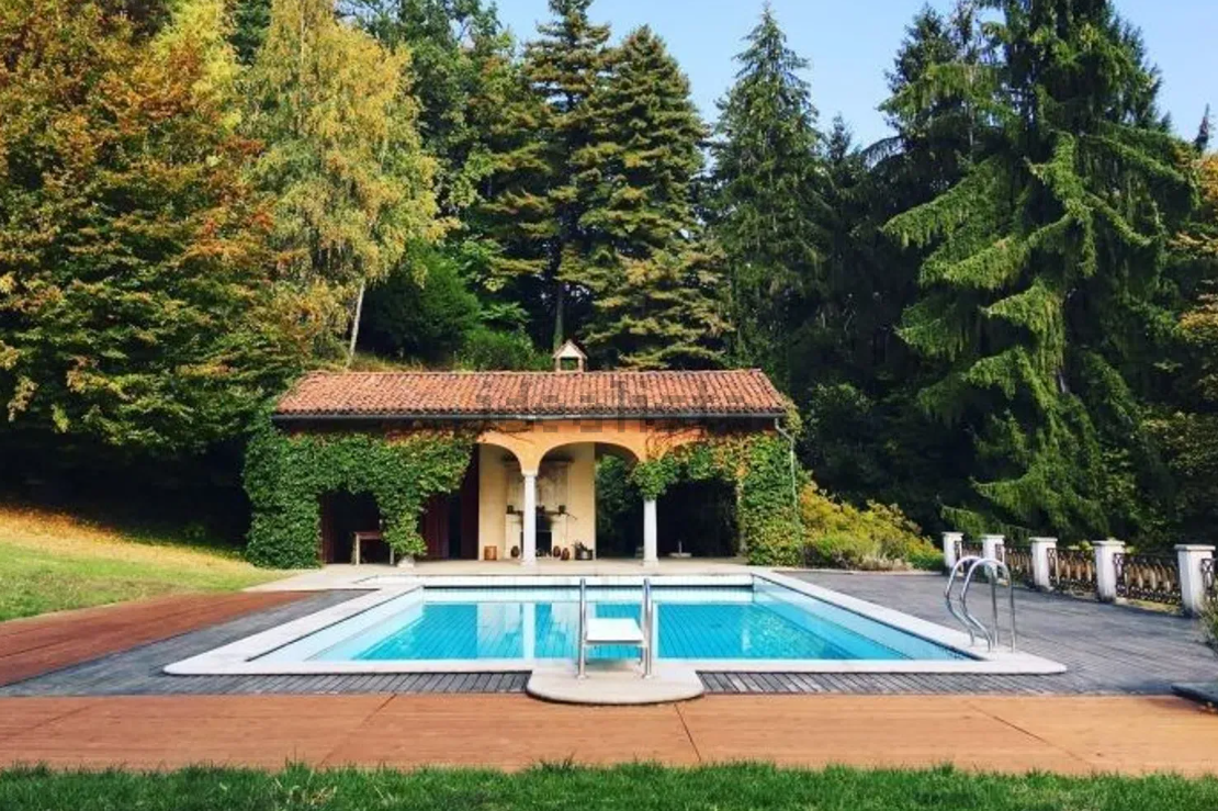 villa con piscina