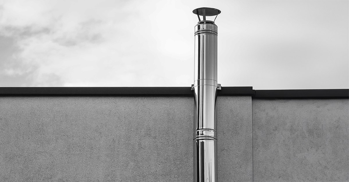 Canna fumaria in metallo