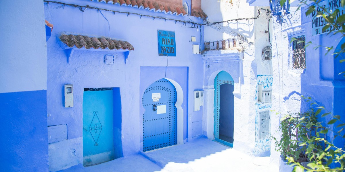 La città blu del Marocco