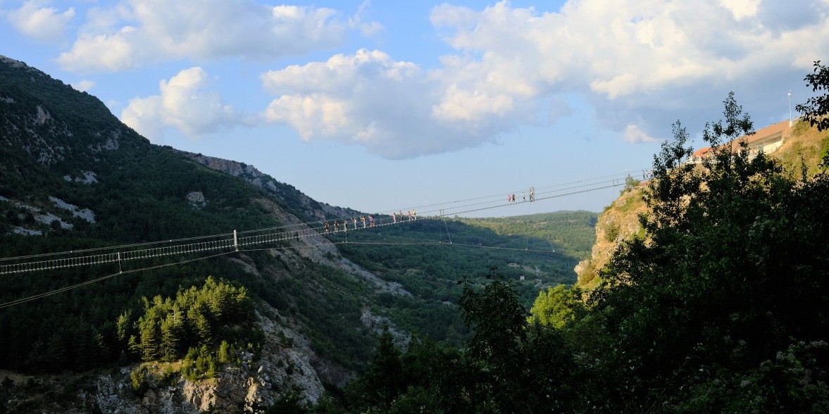 il ponte sospeso più lungo d'Italia