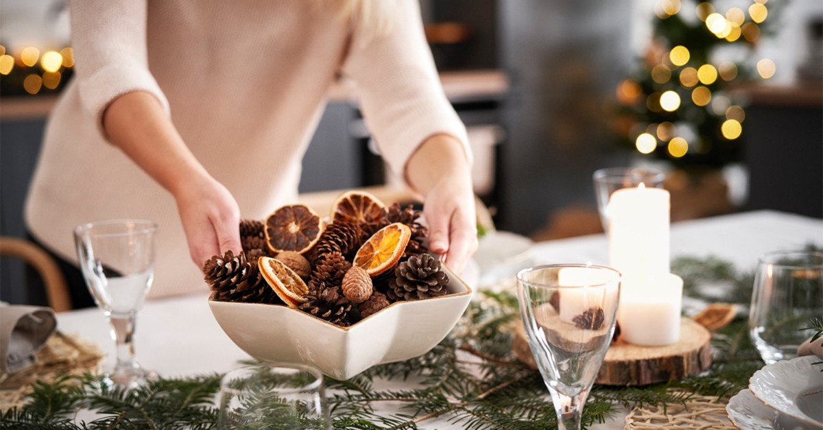 decorare tavola natale