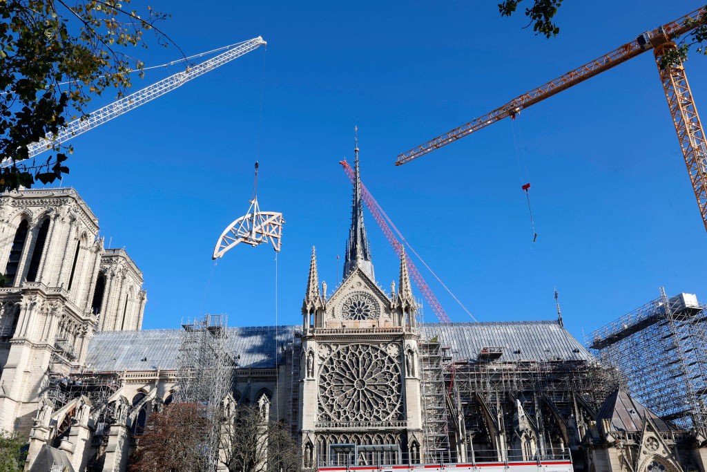 Lavori di restauro di Notre Dame