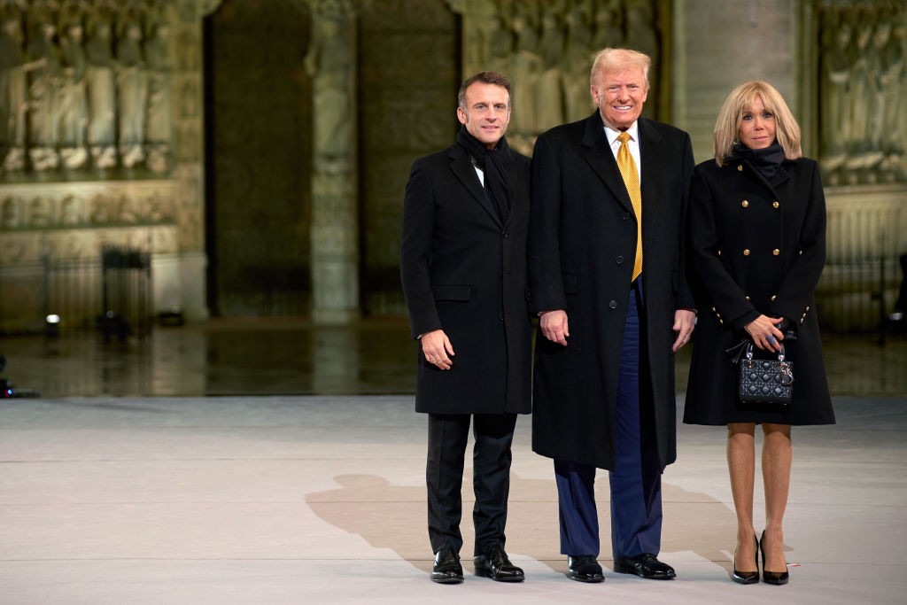 Macron con Donald Trump
