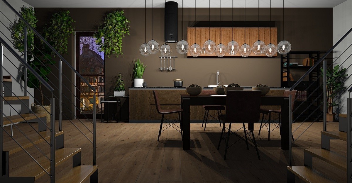 cucina moderna scura