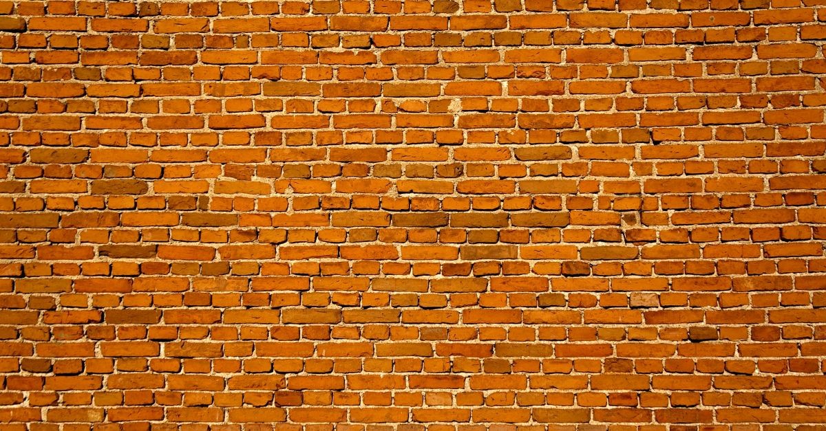 dettaglio di un muro di mattoni rossi