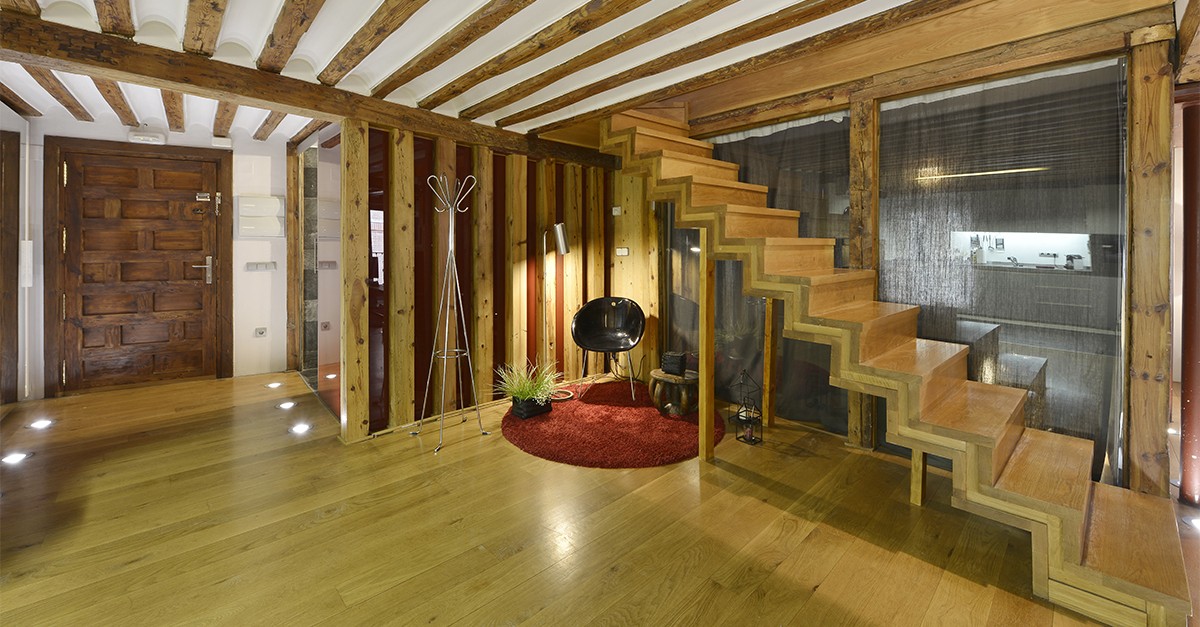 soffitto in legno moderno