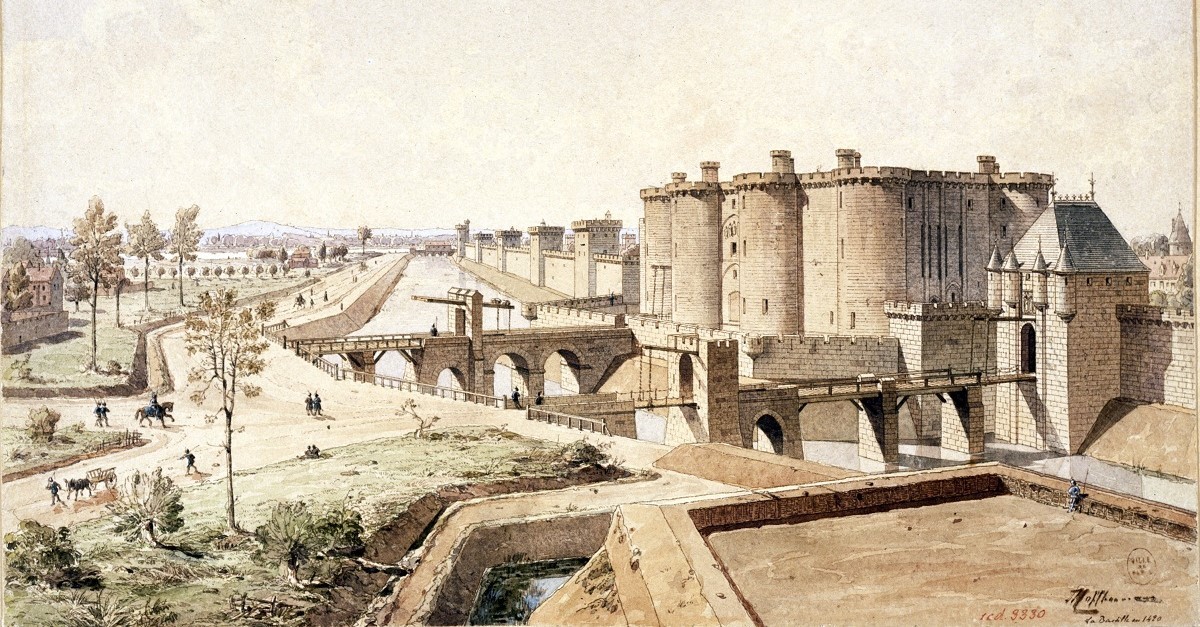 Una ricostruzione della Bastiglia nel 1420 Una ricostruzione della Bastiglia nel 1420