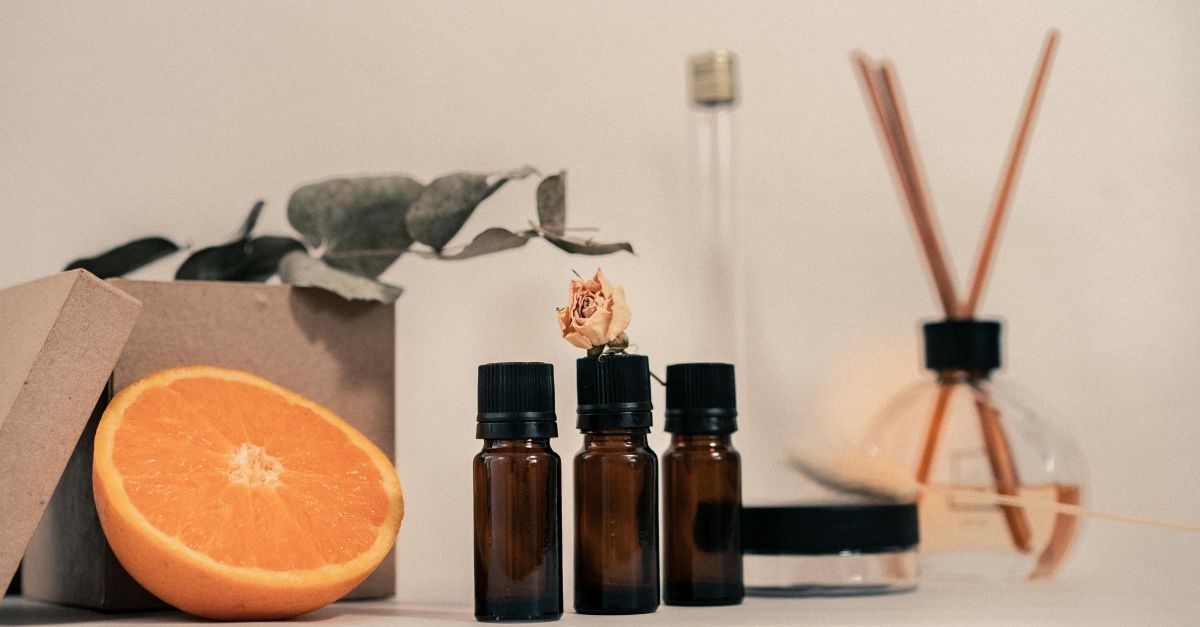 diffusore di oli essenziali con arancia