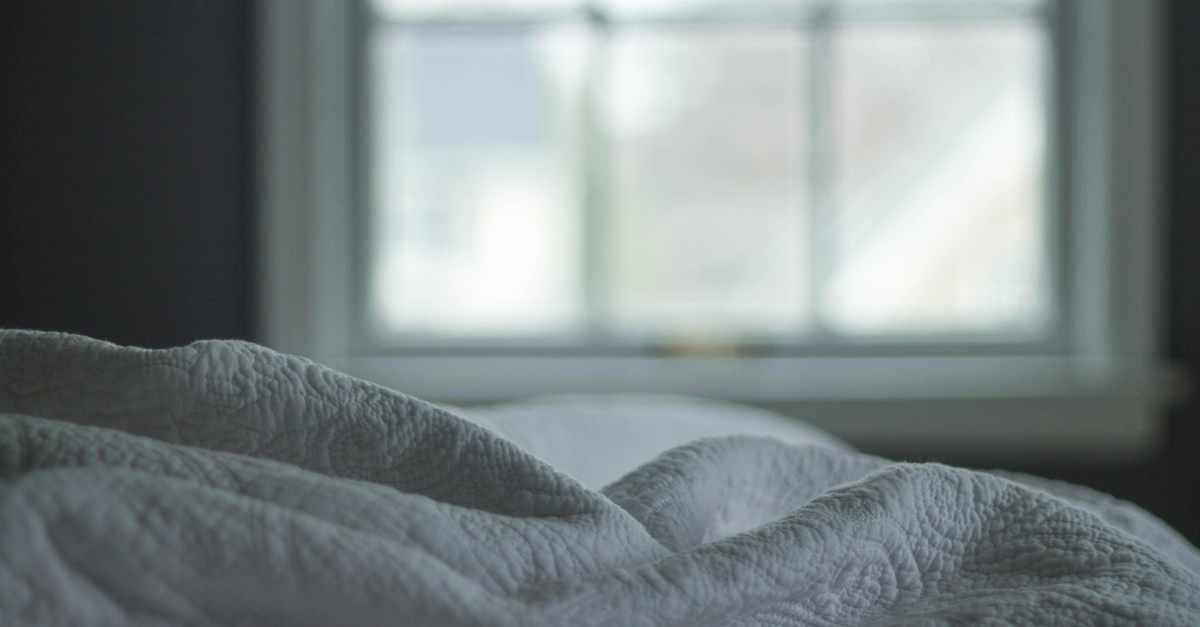 dettaglio di coperte da letto