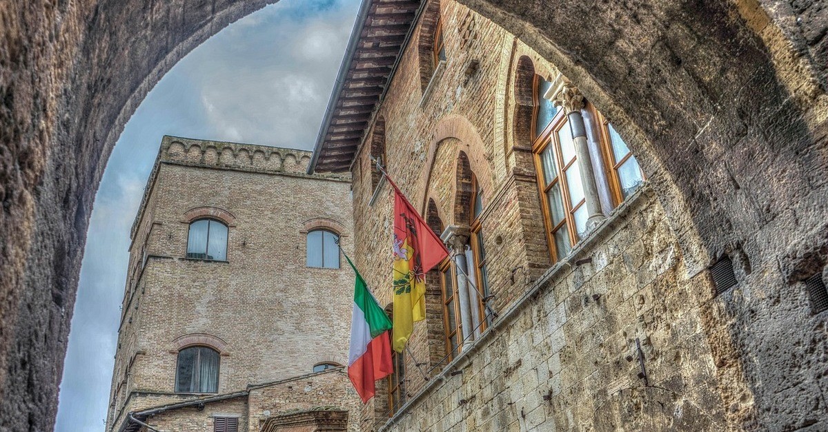 Uno scorcio della struttura medievale di San Gimignano