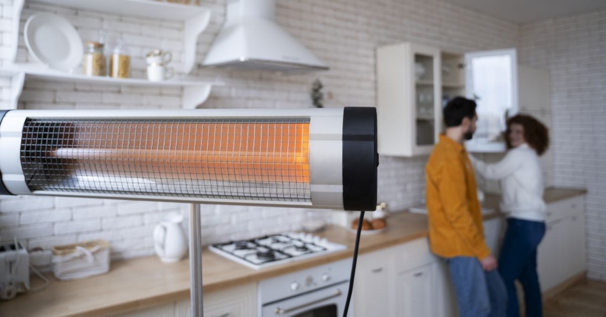 stufa alogena in cucina