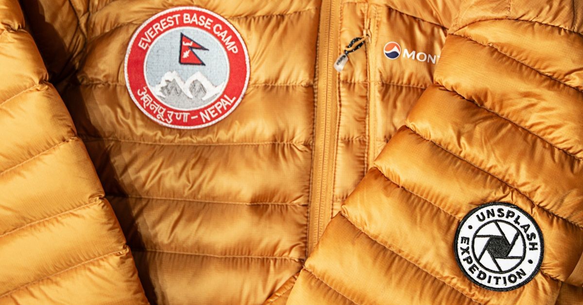 dettaglio di un piumino