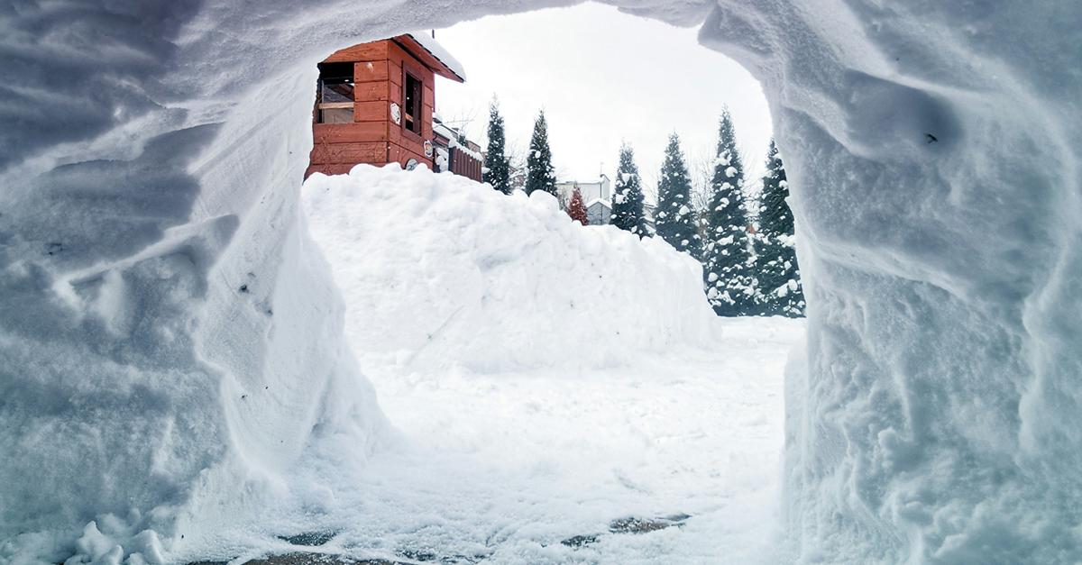 L'ingresso di un Igloo