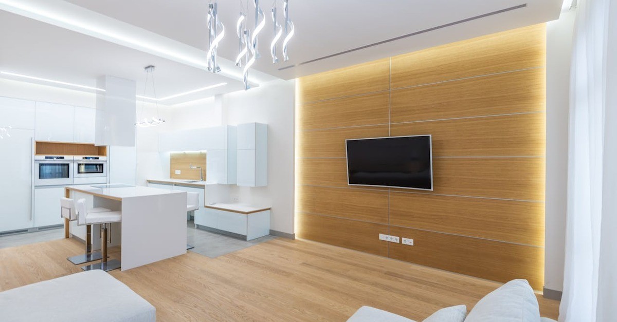Una dtsnza senza finestra illuminsta da LED