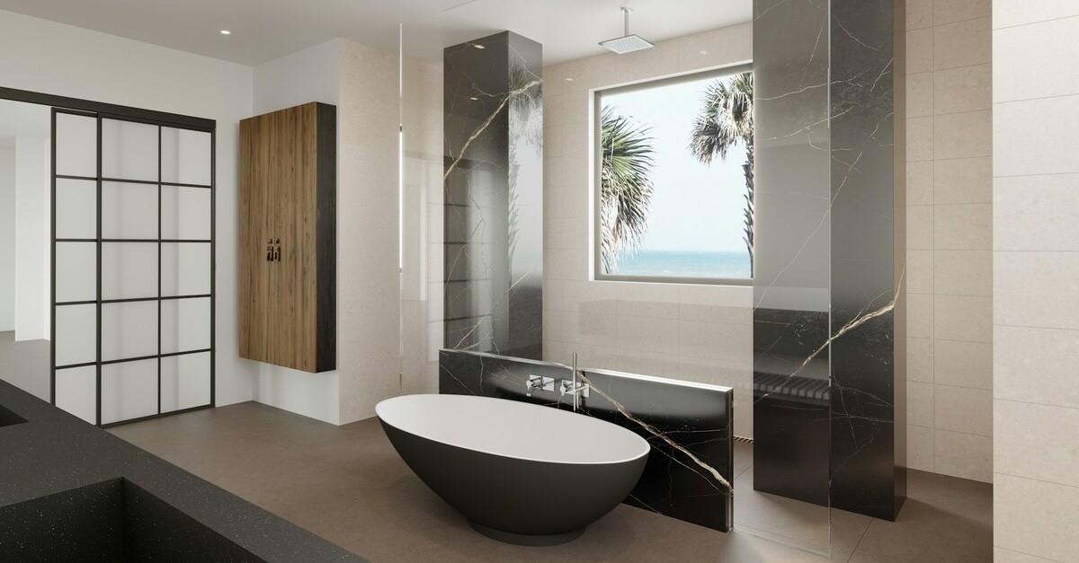 bagno con doccia e vasca