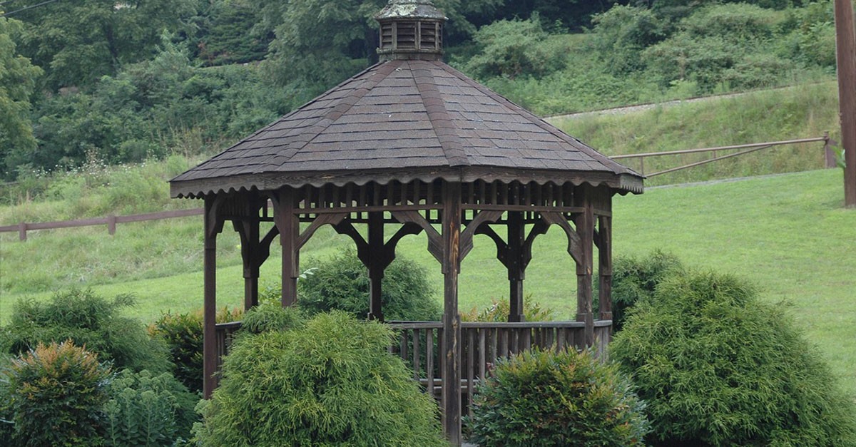 Gazebo in giardino