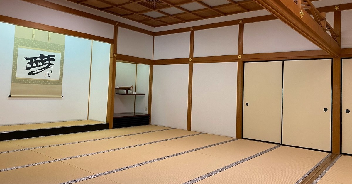 Il tatami di una palestra di arti marziali