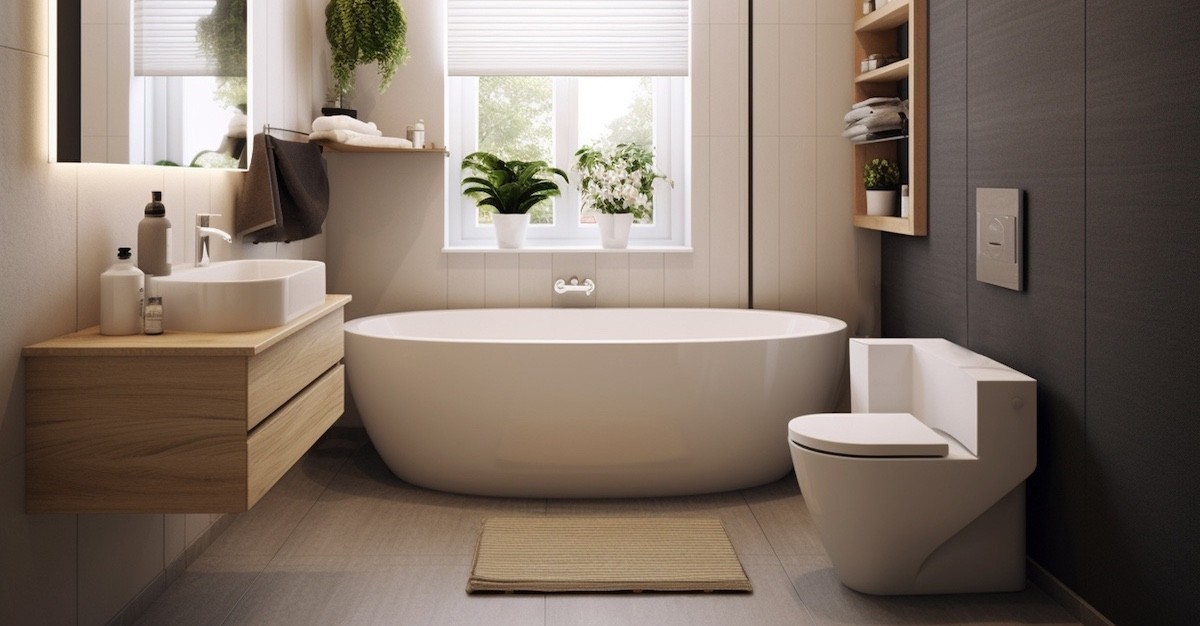 bagno con wc e vasca