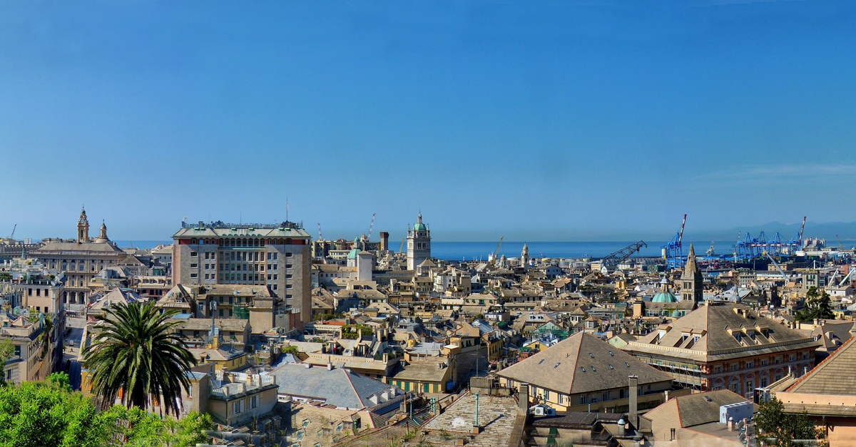 una veduta di Genova una veduta di Genova