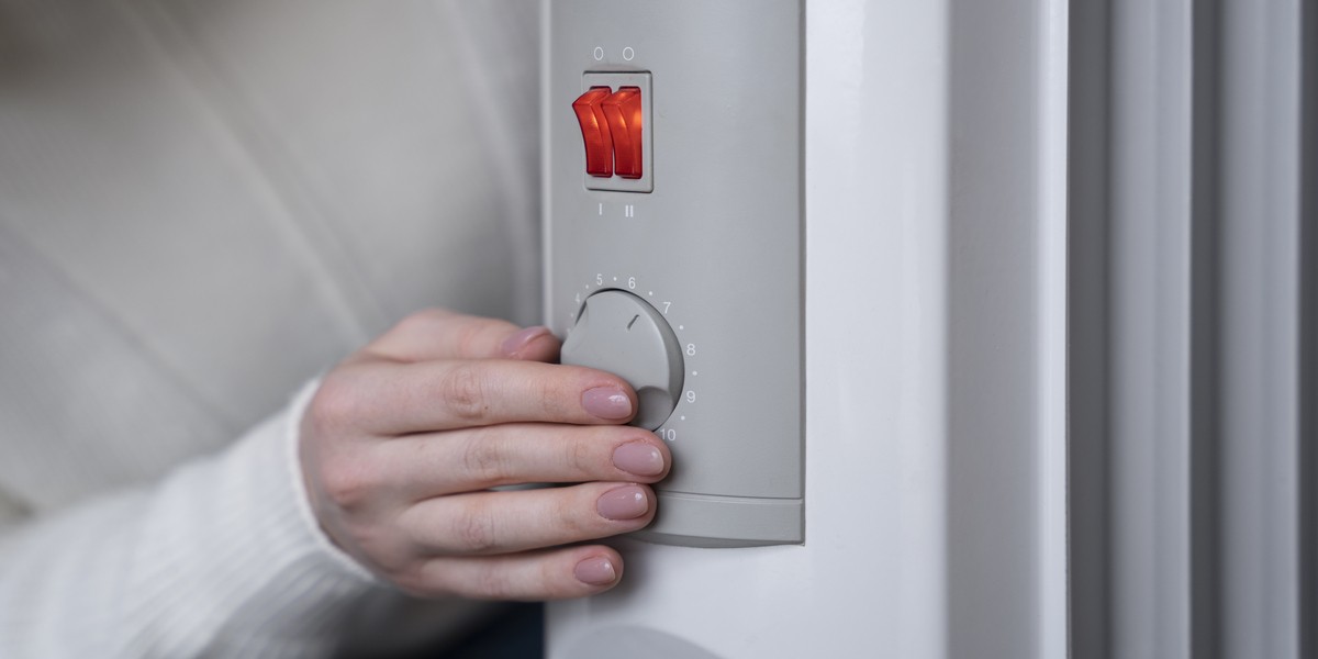 Signora regola temperatura impianto riscaldamento
