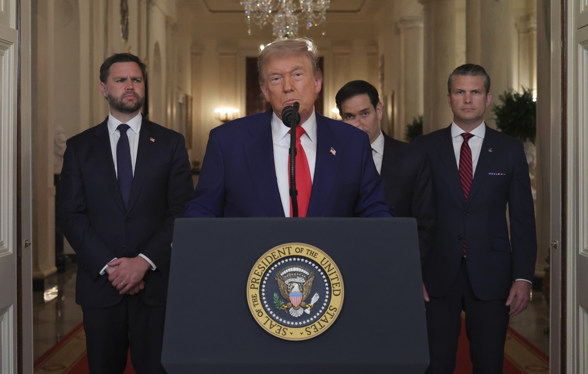 Il presidente Usa, Donald Trump, parla dell'attacco ai siti nucleari dell'Iran