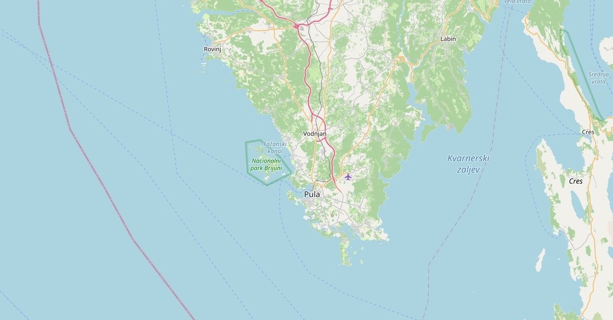 mappa isola di gaz croazia