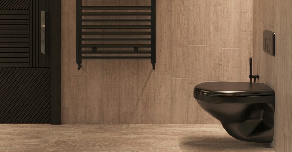 Un sanitario lucido per un bagno in stile industrial