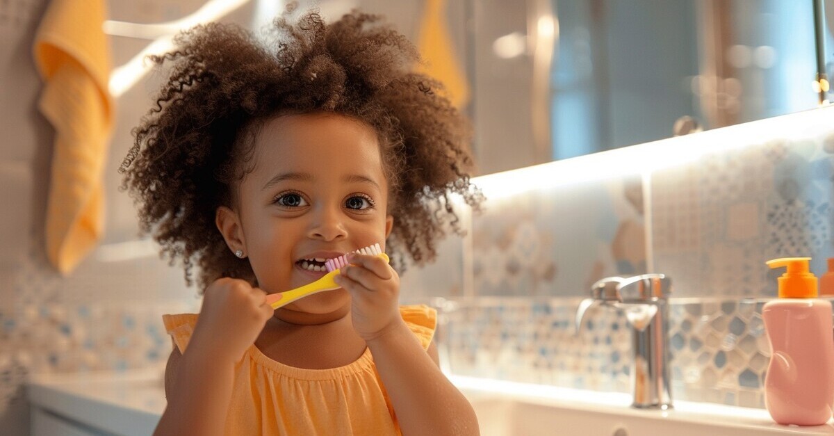 Gli oggetti giusti per la pulizia personale infondono buone abitudini