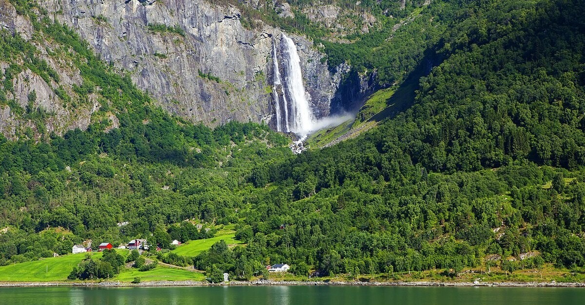 Una delle cascate di Geirangerfjord
