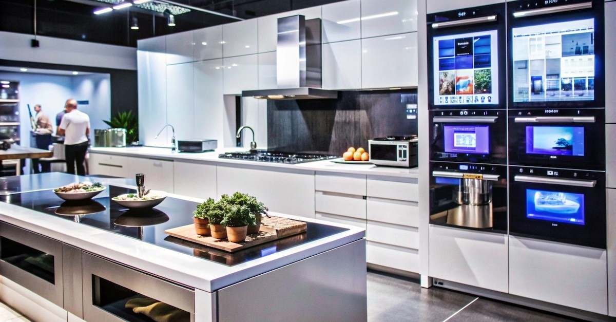 elettrodomestici in una casa arredata