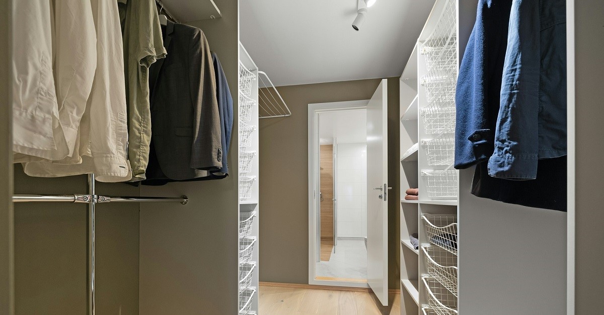 Una cabina armadio standard