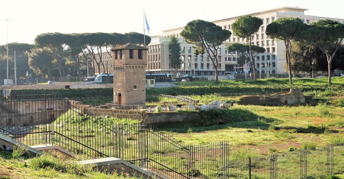I resti medievali al Circo Massimo