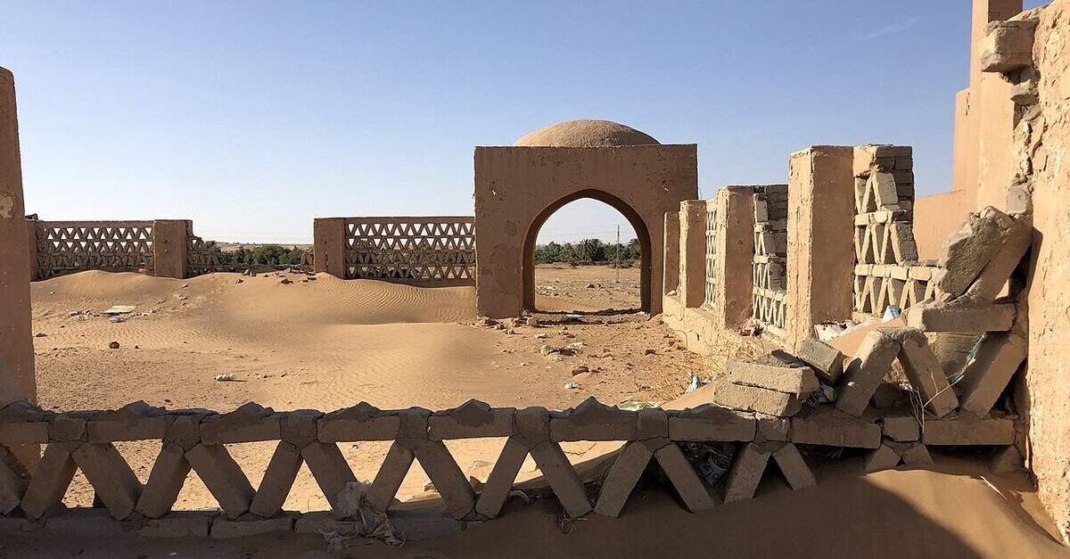 Un villaggio nei pressi dell'oasi di Kharga