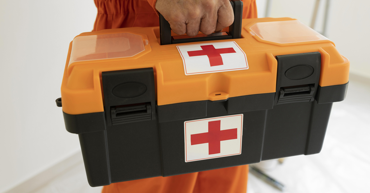 una cassetta di pronto soccorso una cassetta di pronto soccorso