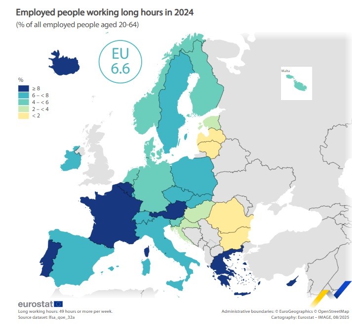 ore lavorate nell'Ue