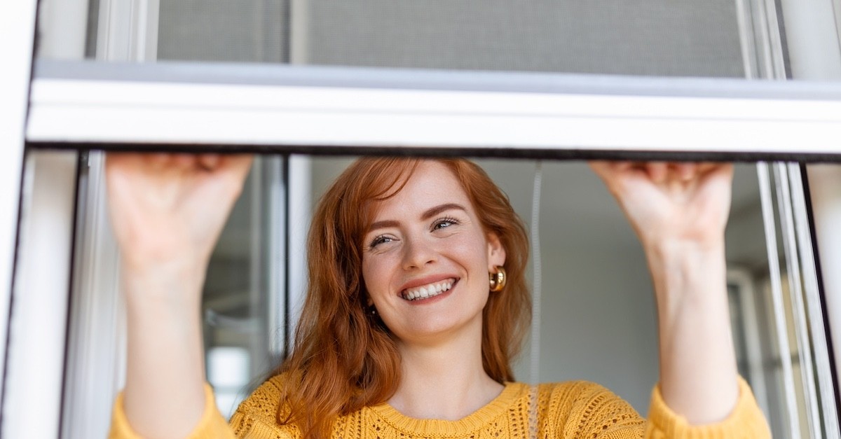 chiusura di una zanzariera